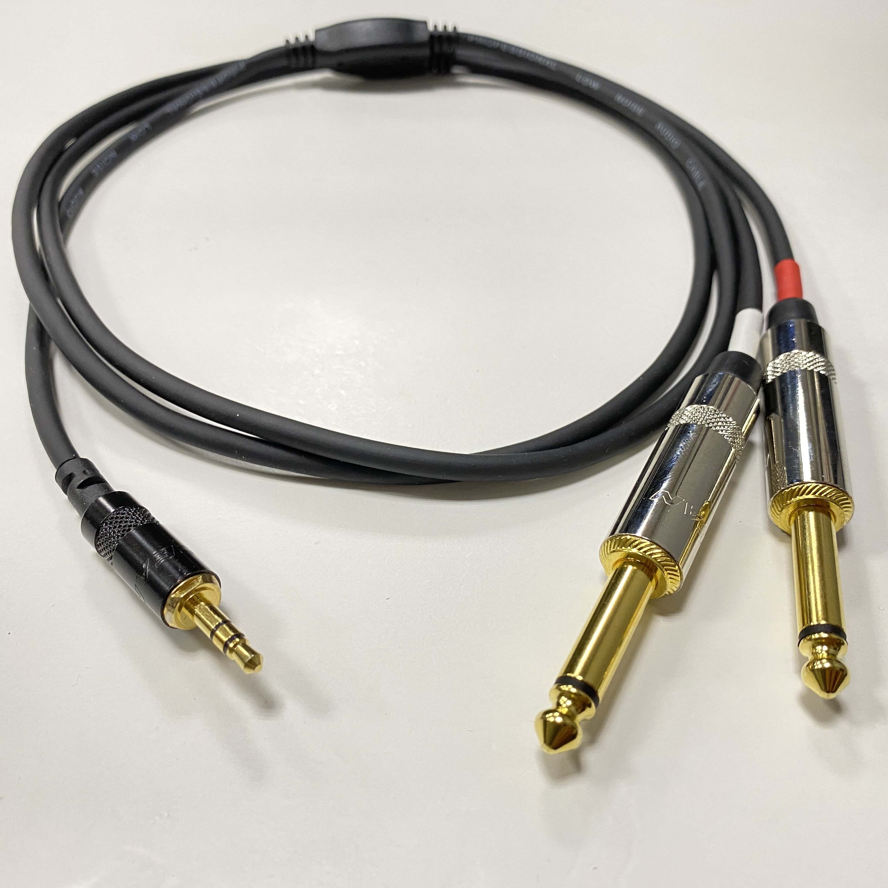 Кабель minijack 3.5 mm stereo - 2 Jack 6.3 mm mono Pro Performance Rean Chrome 1m Кабель minijack 3.5 mm stereo - 2 Jack 6.3 mm mono Pro Performance Rean Chrome 1m MMAG (собственное производство)